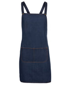 ACTIV EMBROIDERY DESIGNS, UNIFORM. JB Cross Back Denim Apron .
