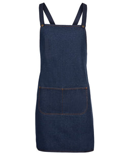 ACTIV EMBROIDERY DESIGNS, UNIFORM. JB Cross Back Denim Apron .