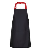 Short Bib Apron With Colour Straps (65 x 71)
