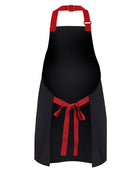 Short Bib Apron With Colour Straps (65 x 71)