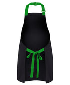 Short Bib Apron With Colour Straps (65 x 71)