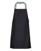 Short Bib Apron With Colour Straps (65 x 71)