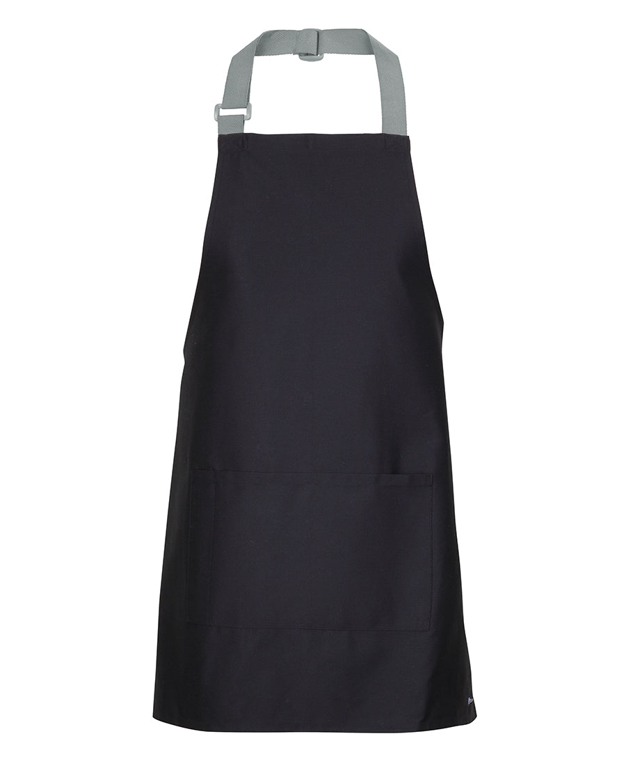 Short Bib Apron With Colour Straps (65 x 71)