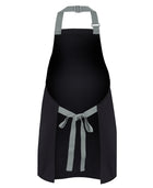 Short Bib Apron With Colour Straps (65 x 71)