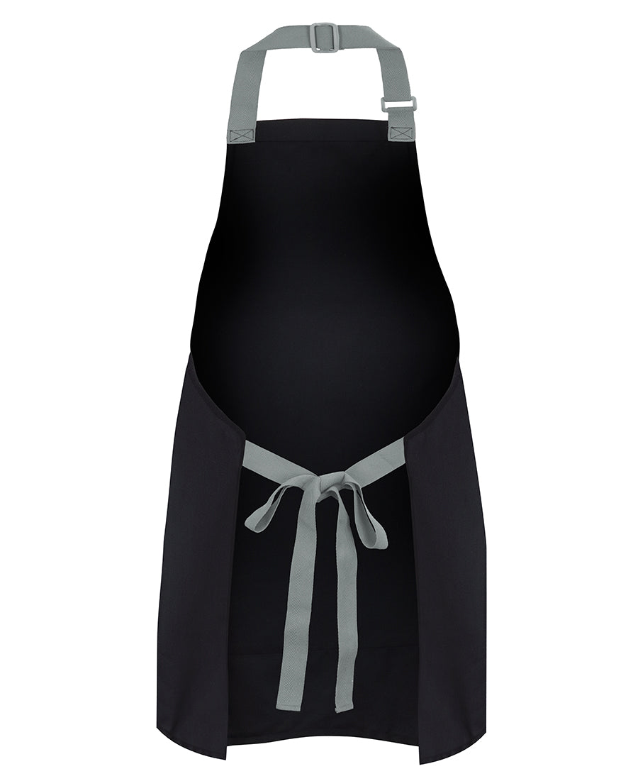 Short Bib Apron With Colour Straps (65 x 71)