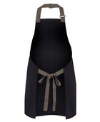 Short Bib Apron With Colour Straps (65 x 71)