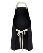 Short Bib Apron With Colour Straps (65 x 71)