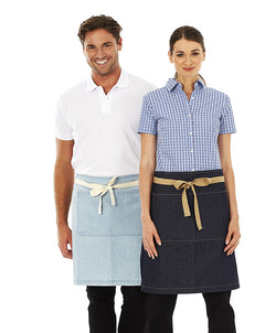ACTIV EMBROIDERY DESIGNS. UNIFORMS. CHARLIE DENIM WAIST APRON