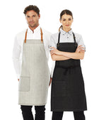 ACTIV EMBROIDERY DESIGNS. UNIFORMS. BYRON DENIM BIB APRON.