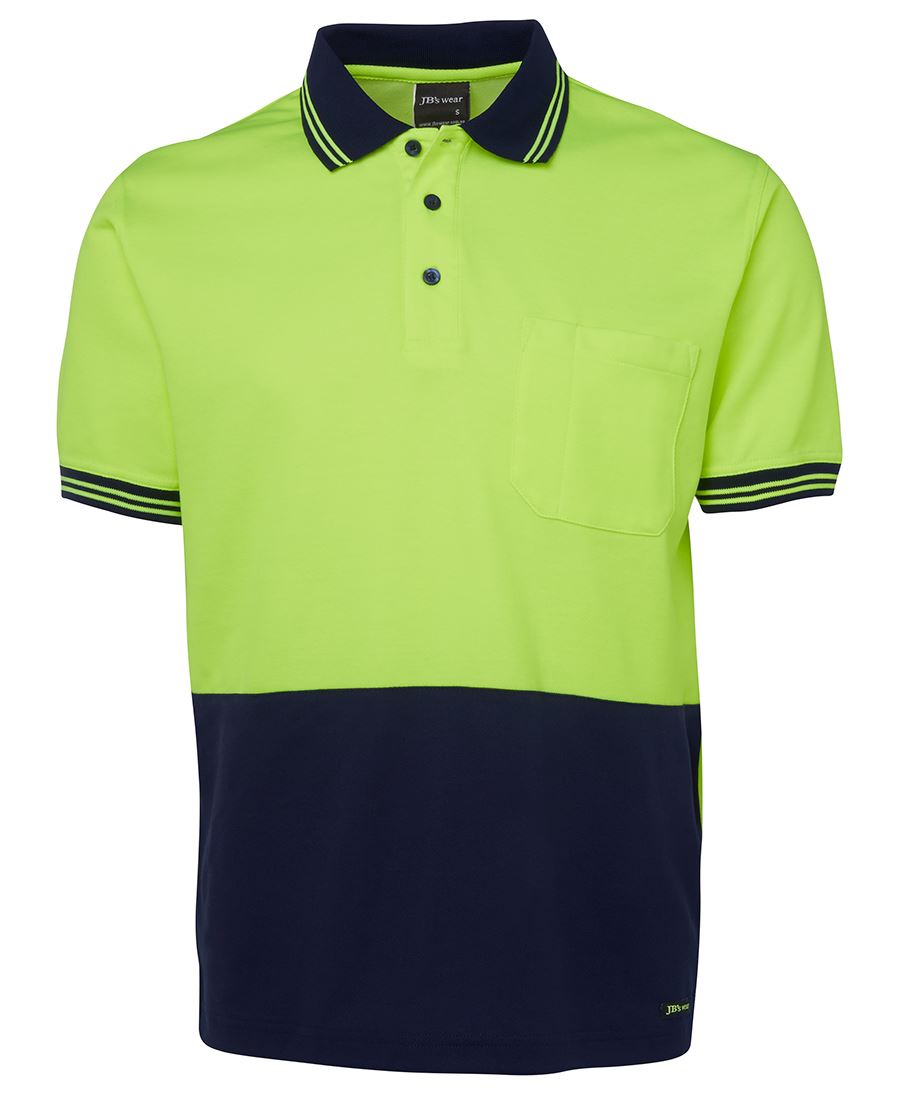 Hi Vis S/S Cotton Back Polo (Unisex)