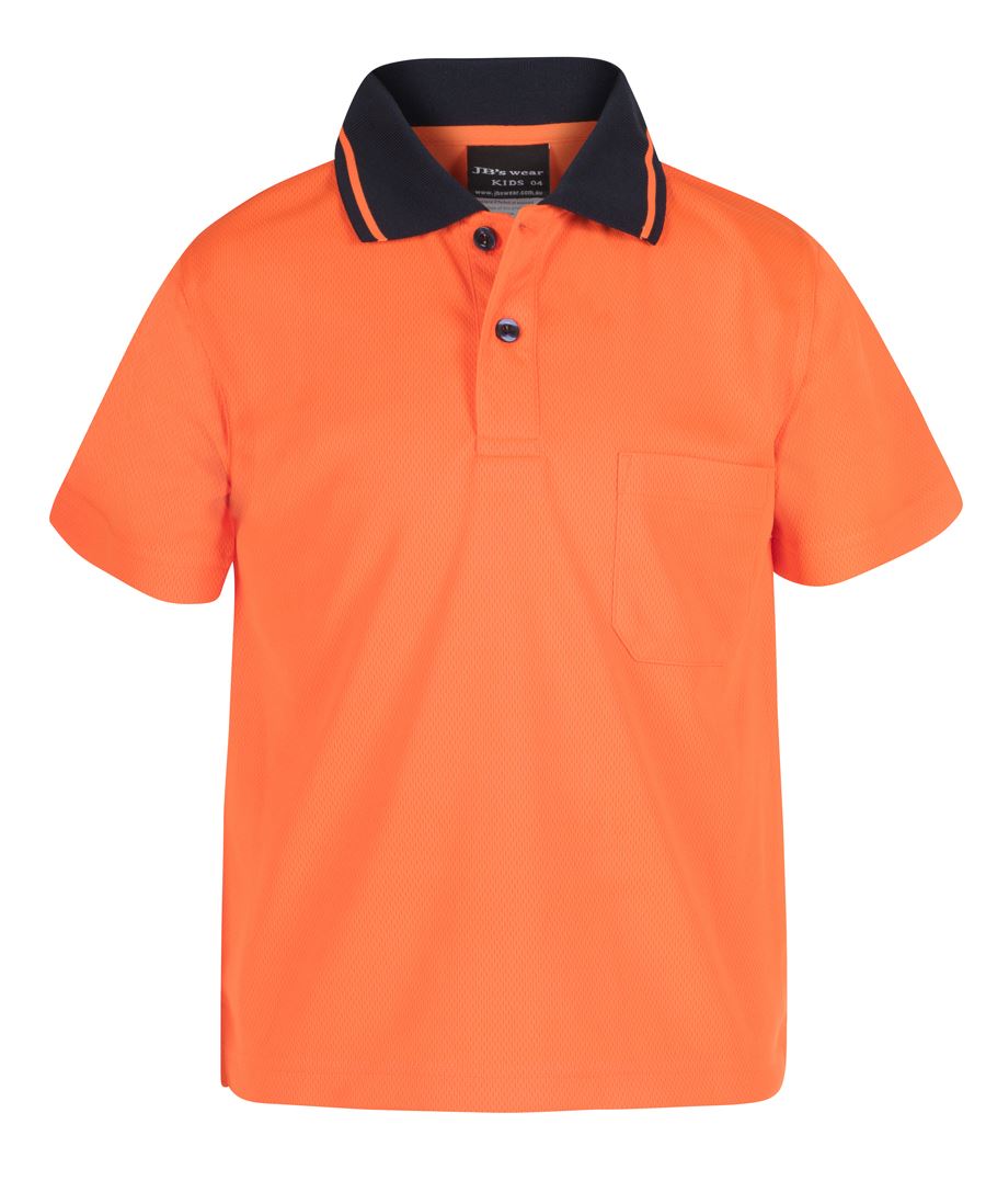 Hi Vis Non Cuff Traditional Polo (Infant & Kids)