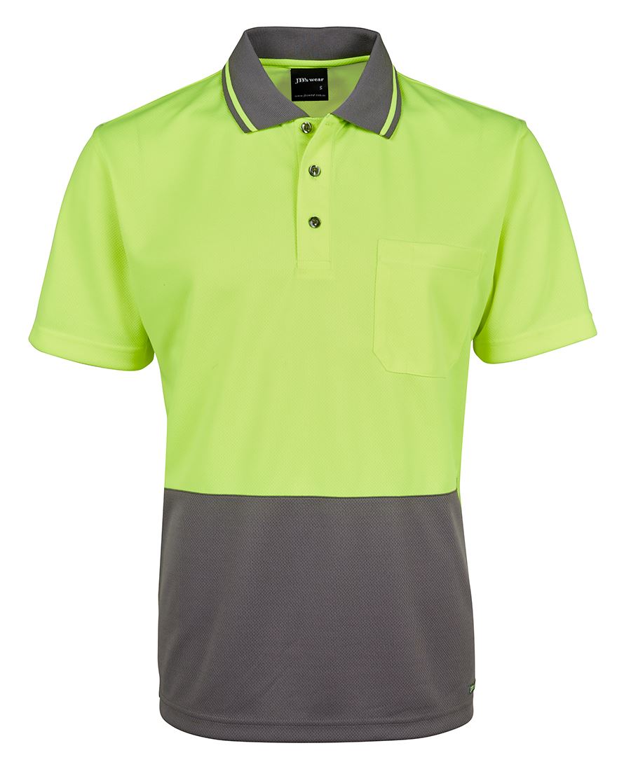 Hi Vis Non Cuff Traditional Polo (Mens)