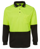Hi Vis L/S Traditional Polo