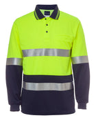 ACTIV EMBROIDERY DESIGN, UNIFORMS. WORKWEAR .JB Hi Vis L/S (D + N) Traditional Polo (Unisex)