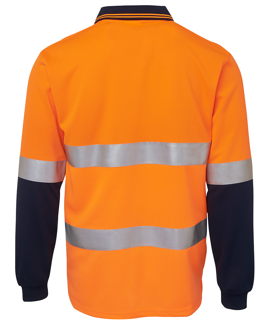 ACTIV EMBROIDERY DESIGN, UNIFORMS. WORKWEAR .JB Hi Vis L/S (D + N) Traditional Polo (Unisex)