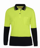 Hi Vis L/S Comfort Polo (Ladies)