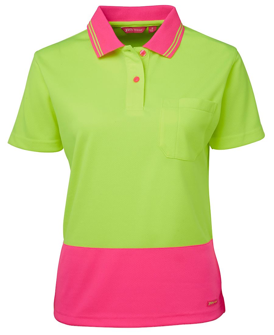 ACTIV EMBROIDERY DESIGNS. UNIFORMS. Ladies Hi Vis S/S Comfort Polo