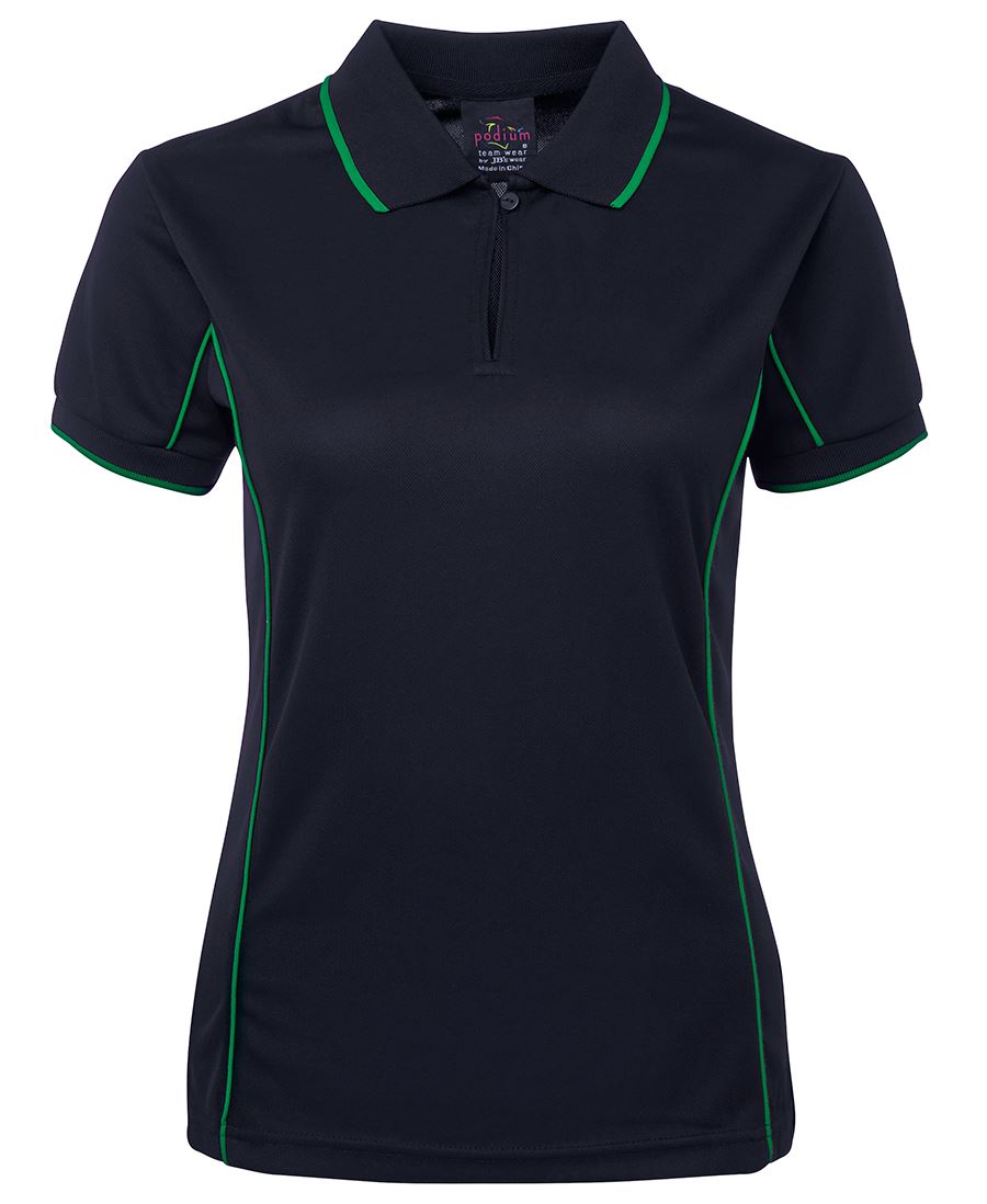 Short Sleeve Piping Polo (Ladies) - Extra Colours