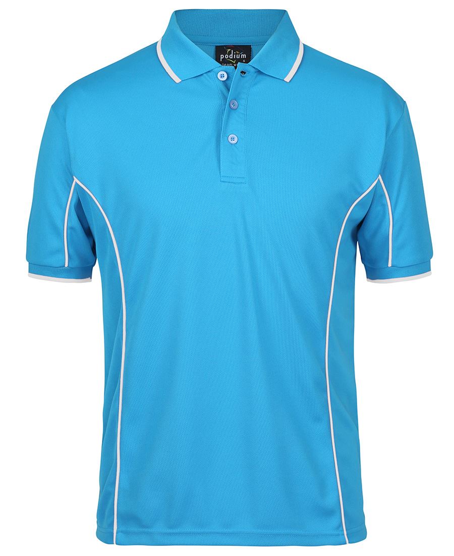 Short Sleeve Piping Polo (Mens)