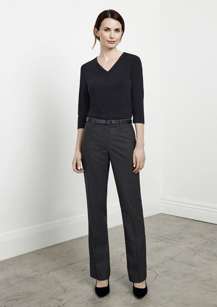 ACTIV EMBROIDERY DESIGNS.UNIFORMS.LADIES CLASSIC FLAT FRONT PANT