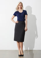 ACTIV EMBROIDERY DESIGNS. UNIFORMS. CLASSIC BELOW KNEE SKIRT. LADIES.