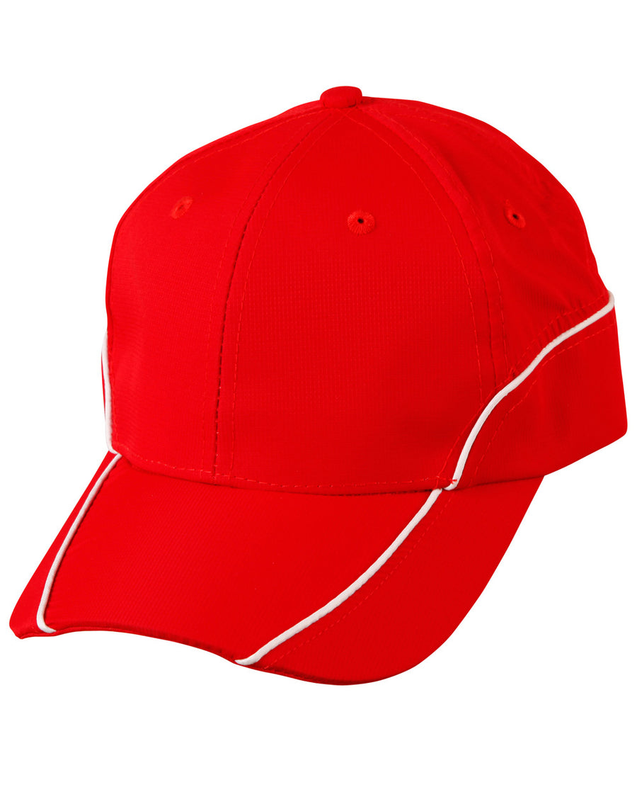 Ripstop Peak Cap With Contrast Mesh Lining