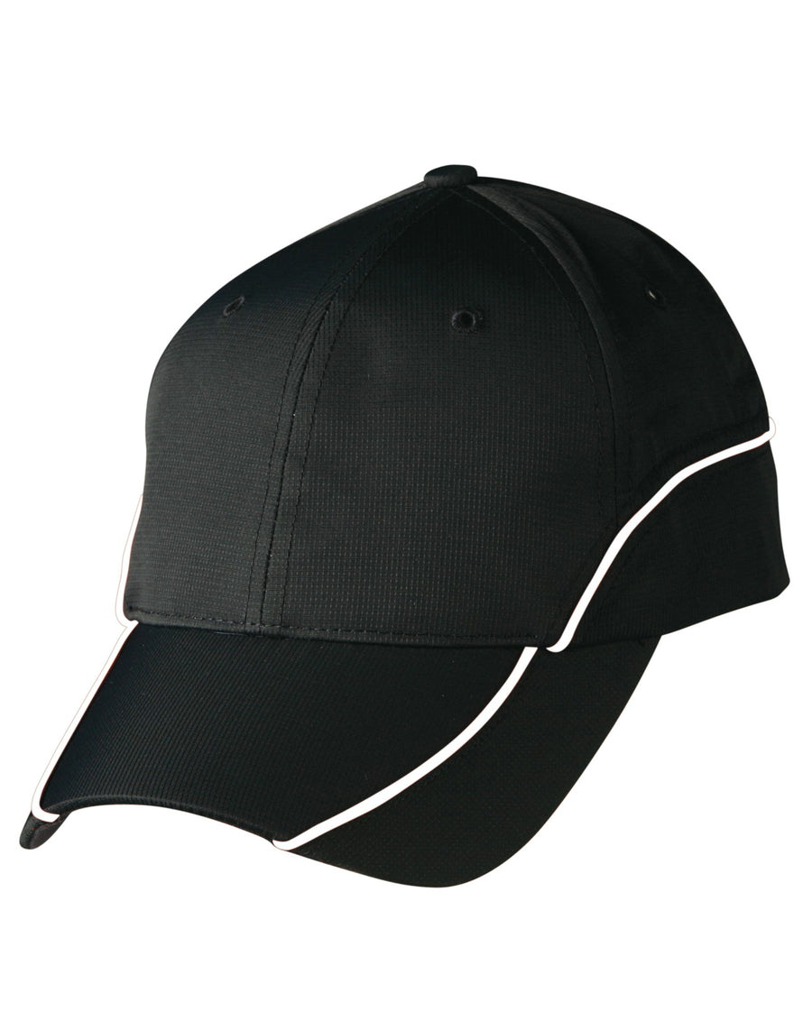 Ripstop Peak Cap With Contrast Mesh Lining