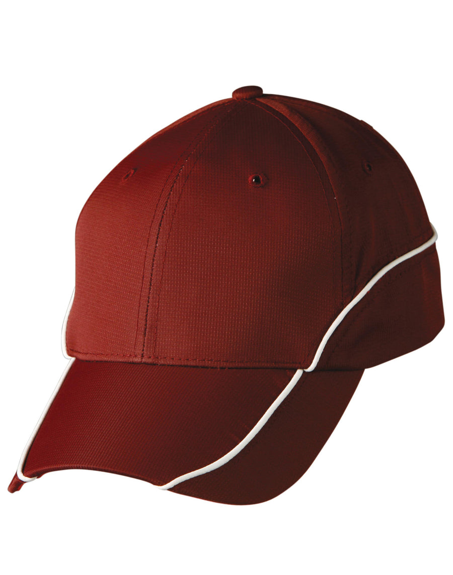 Ripstop Peak Cap With Contrast Mesh Lining