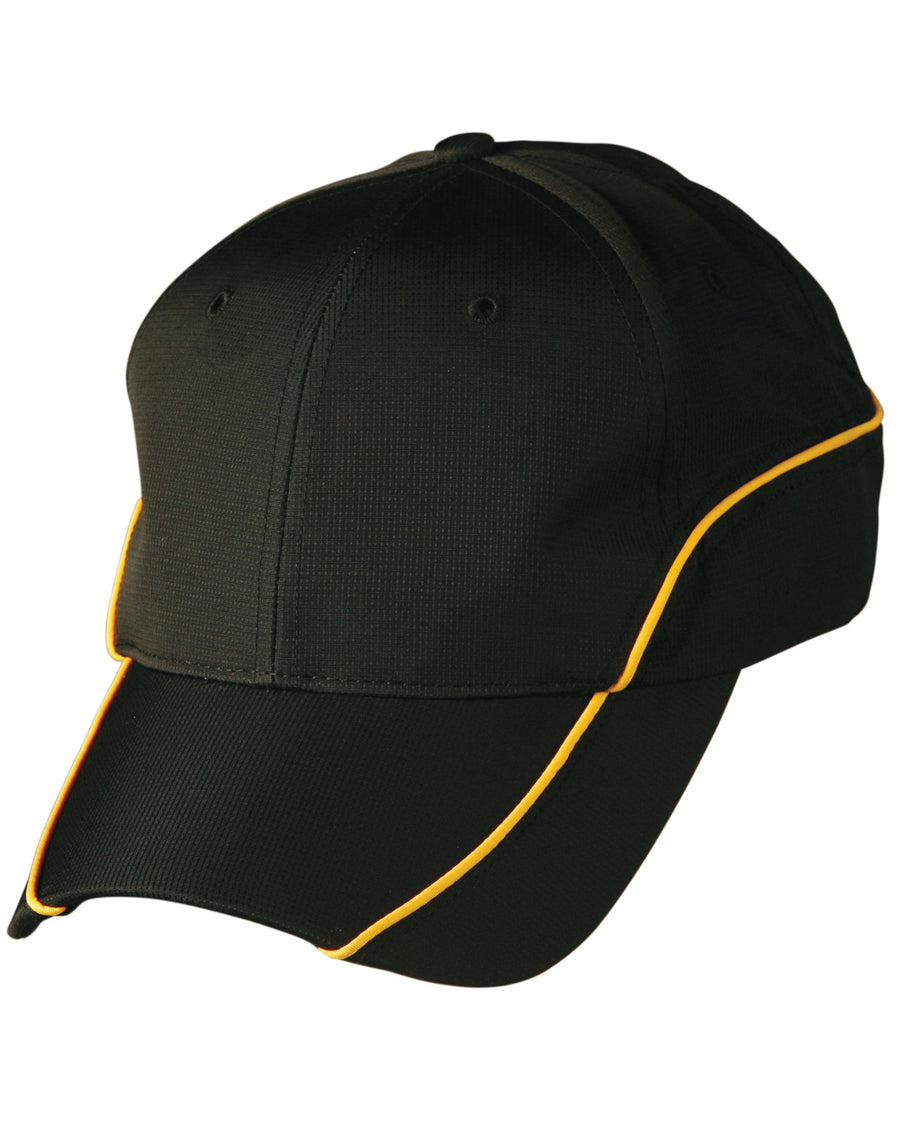 Ripstop Peak Cap With Contrast Mesh Lining