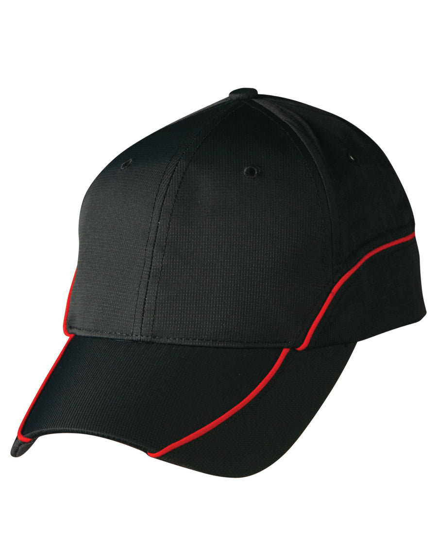 Ripstop Peak Cap With Contrast Mesh Lining