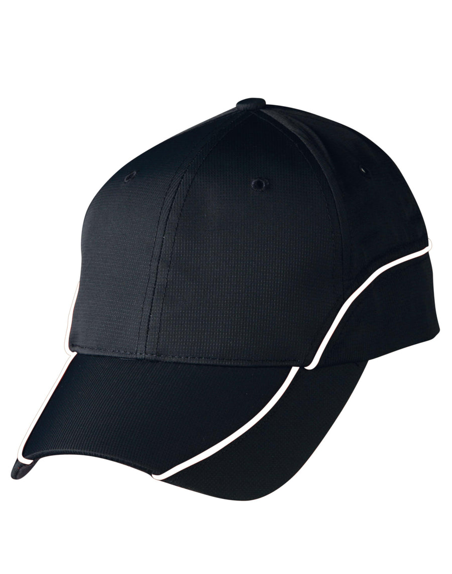 Ripstop Peak Cap With Contrast Mesh Lining