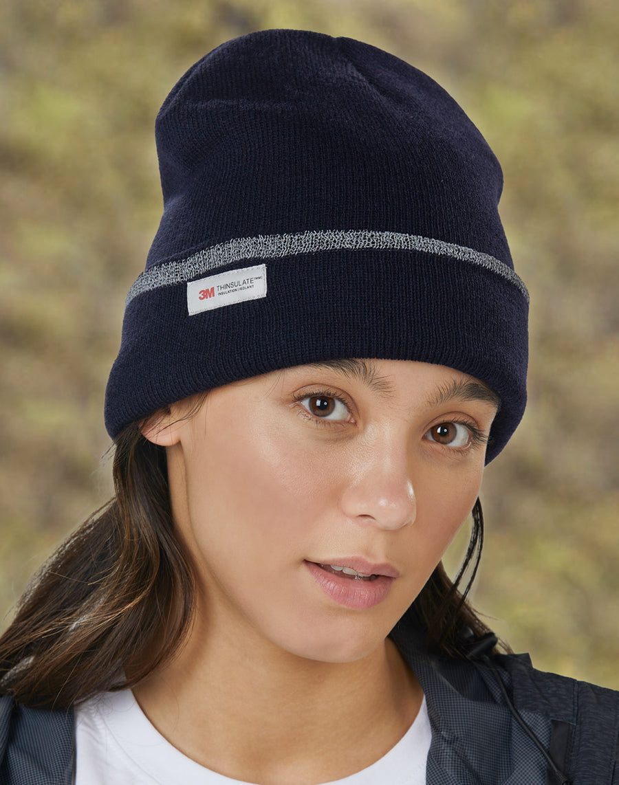 Thinsulated Cuff Reflective Beanie