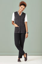 Womens Button Front Knit Vest CK961LV
