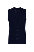 Womens Button Front Knit Vest