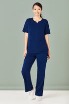 BIZCARE, Womens Tailored Fit Round Neck Scrub Top CST942LS