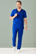 bizcare Mens V-Neck Scrub Top CST945MS