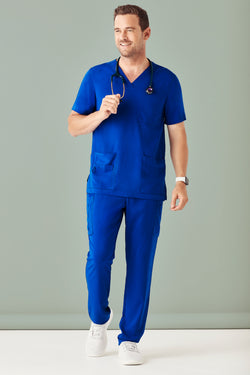 bizcare Mens V-Neck Scrub Top CST945MS