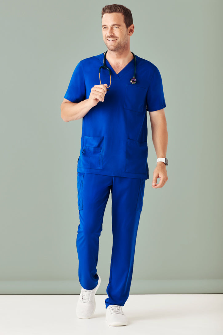 bizcare Mens V-Neck Scrub Top CST945MS