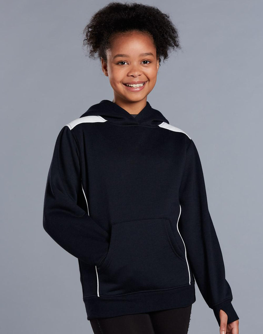 Croxton Close Front Contrast Fleece Hoodie (Kids)