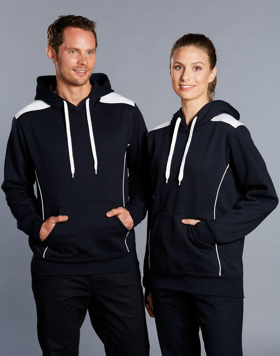 Croxton Close Front Contrast Fleece Hoodie (Unisex)