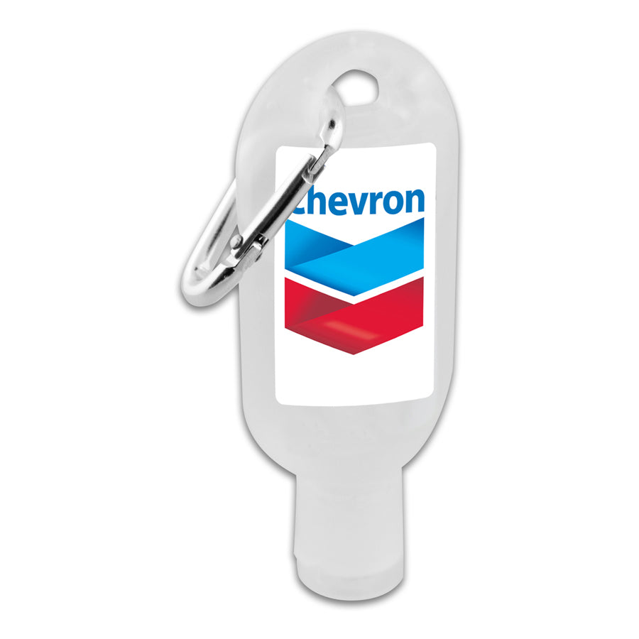 30mL Hand Sanitiser with Carabiner - 75% ethyl-alcohol