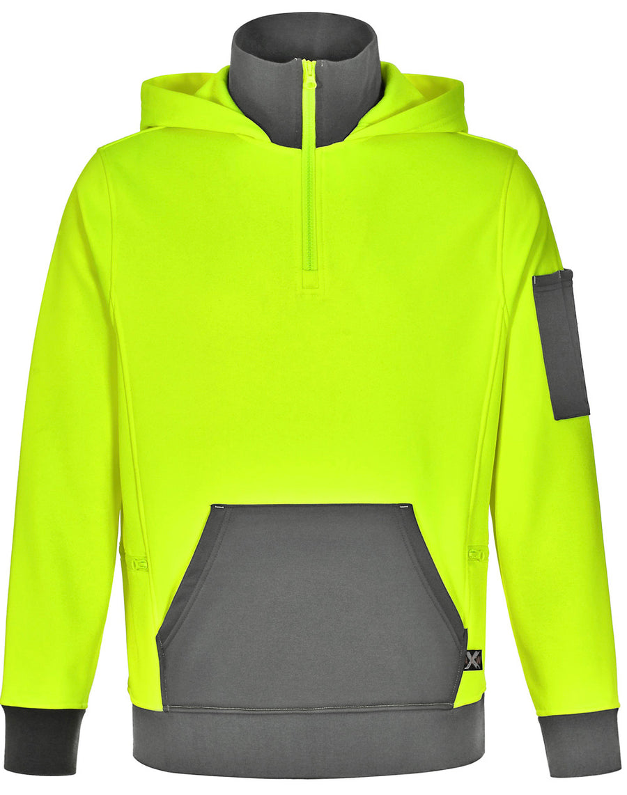 Hi Vis ¼ Zip Premium Fleece Hoodie (Unisex)