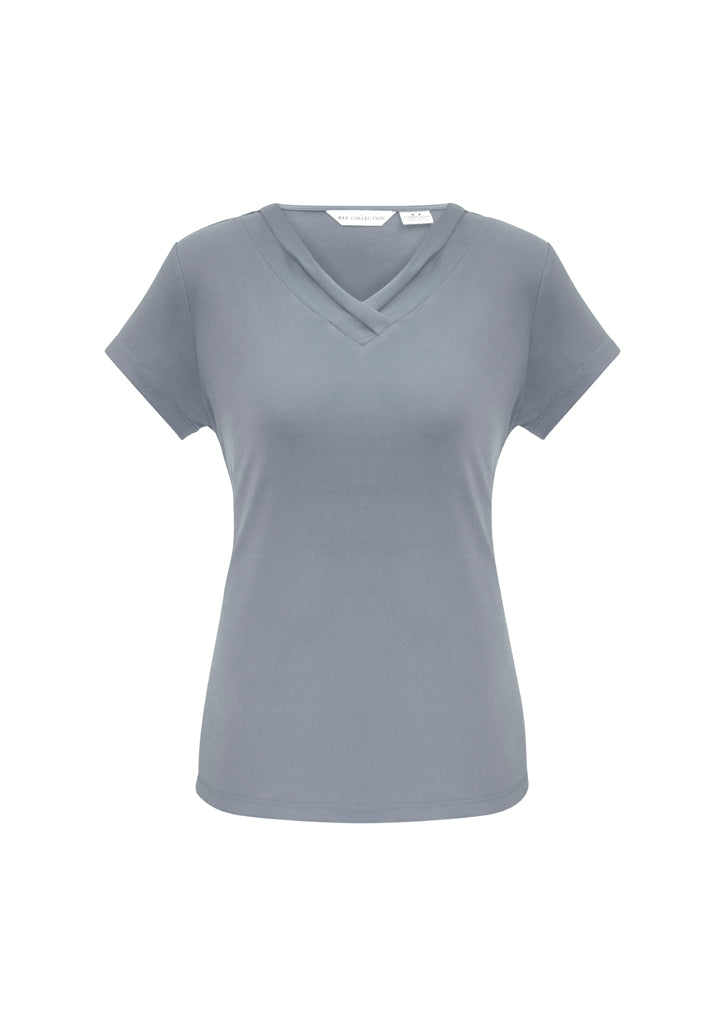 ACTIV EMBROIDERY DESIGNS. CORPORATE UNIFORM. LADIES LANA SHORT SLEEVE TOP