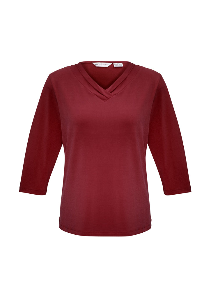 ACTIV EMBROIDERY DESIGNS. CORPORATE UNIFORM. LADIES LANA 3/4 SLEEVE TOP