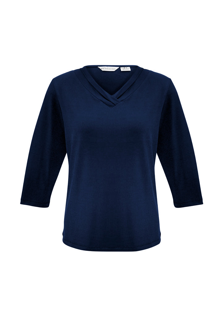 ACTIV EMBROIDERY DESIGNS. CORPORATE UNIFORM. LADIES LANA 3/4 SLEEVE TOP