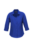 LADIES PLAIN OASIS 3/4 SLEEVE SHIRT