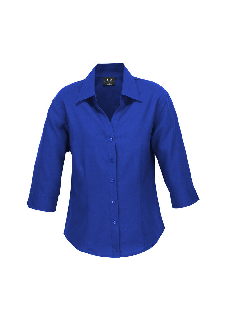 LADIES PLAIN OASIS 3/4 SLEEVE SHIRT
