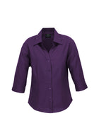 LADIES PLAIN OASIS 3/4 SLEEVE SHIRT