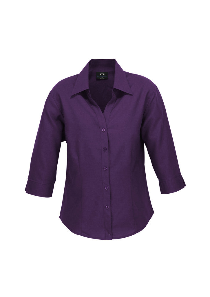 LADIES PLAIN OASIS 3/4 SLEEVE SHIRT