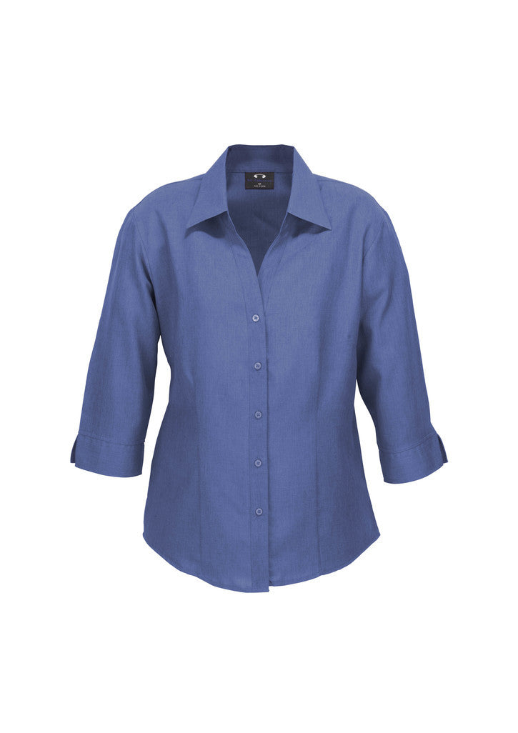 LADIES PLAIN OASIS 3/4 SLEEVE SHIRT
